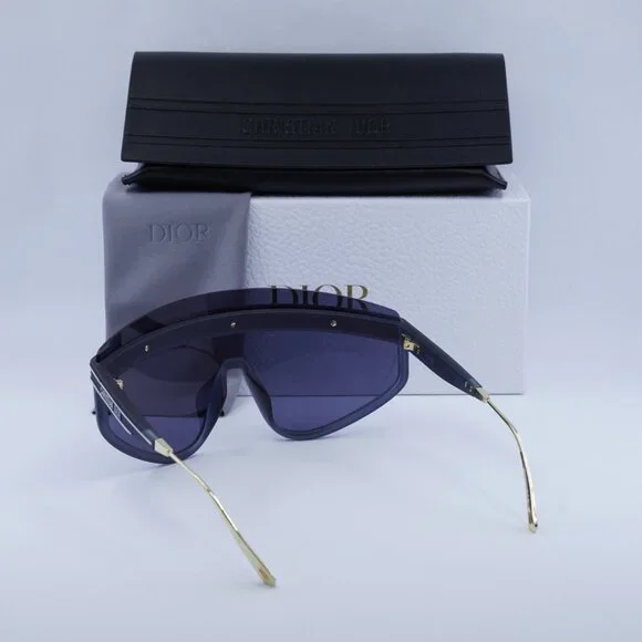 Dior DIORCLUB M2U 31B7 Shield Sunglasses - Matte Navy Blue - Picture 13 of 13